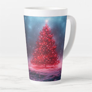Festive Christmas Tree with Cozy Winter Design gif Latte Mug
