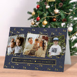 Festive Christmas Trees 3 Photo Collage Real Foil Holiday Card<br><div class="desc">Send out this year's holiday greetings in style with these unique and modern real foil pressed holiday cards. Easily add your own photos and custom wording to these holiday cards by using the "Edit this design template" section,  or click the "Customise it" button to access more advanced editing tools.</div>