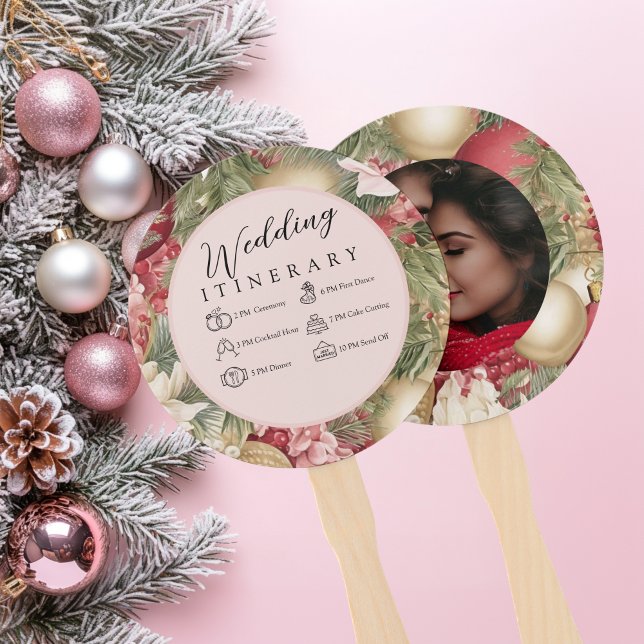 Festive Christmas Wedding  Hand Fan (Creator Uploaded)