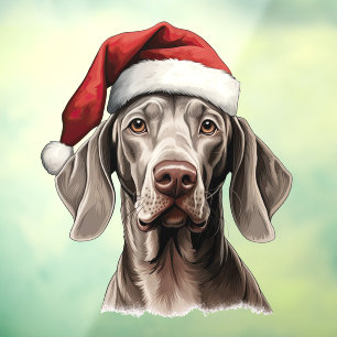 Festive Christmas Weimaraner