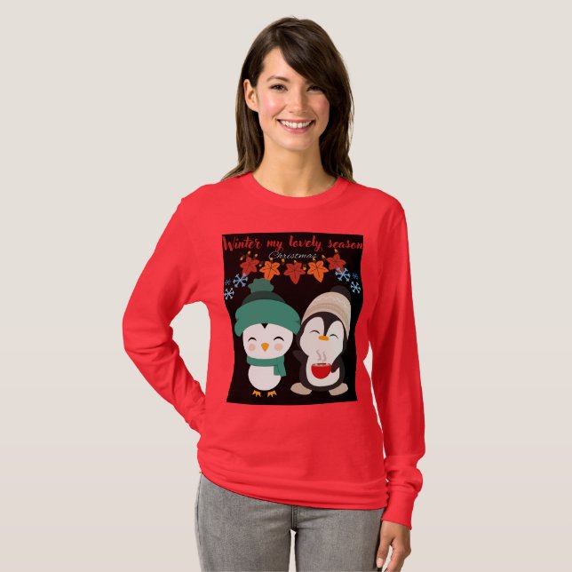 Festive Christmas Women’s Tee | Holiday Cheer  (Front Full)