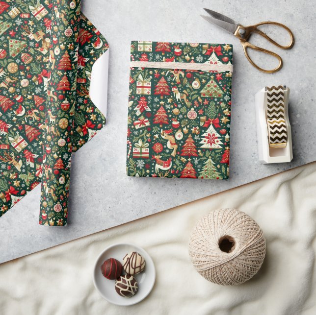 Festive Christmas Wrapping Paper  (Crafts)