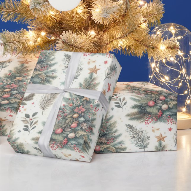 Festive Christmas wrapping paper (Holidays)