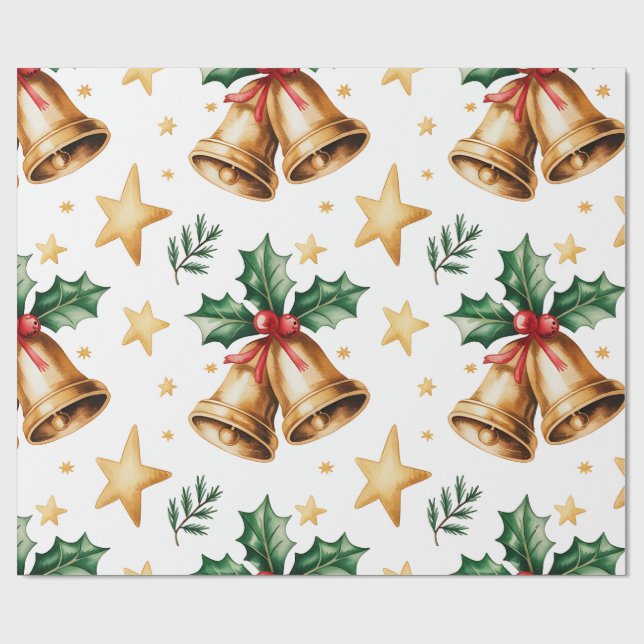 Festive Christmas Wrapping Paper (Flat)
