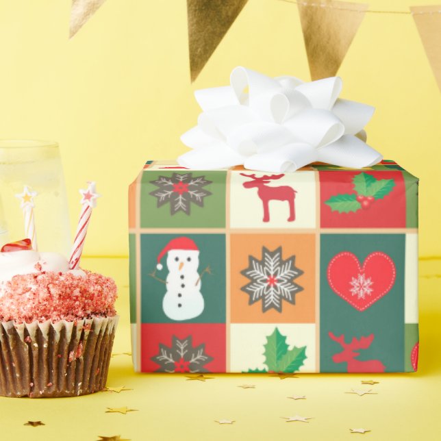 Festive Christmas  Wrapping Paper (Birthday Party)