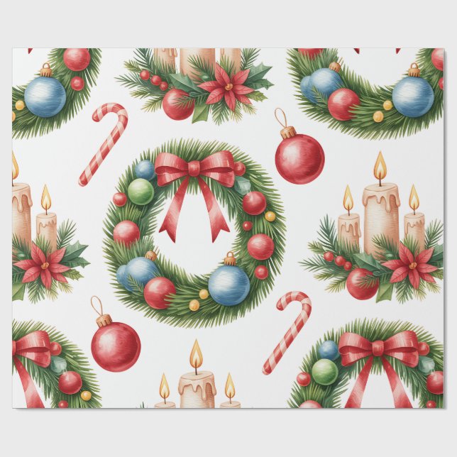 Festive Christmas Wrapping Paper Collection (Flat)