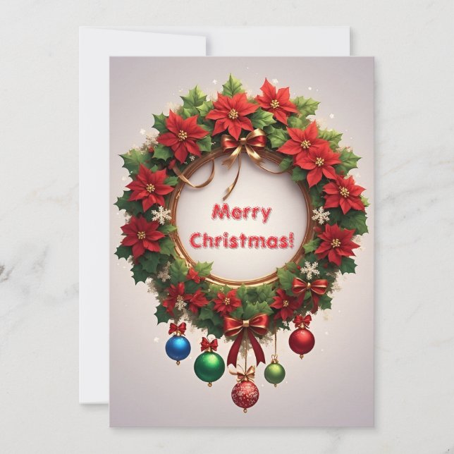 Festive Christmas Wreath (Front)