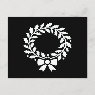Festive Christmas wreath Classic Enclosure Card