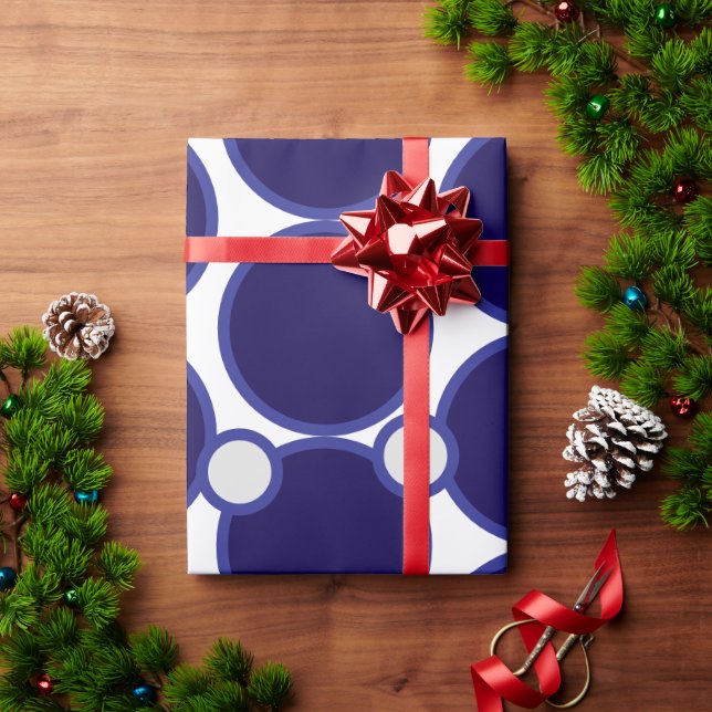 Festive Circle Wrapping Paper (Holiday Gift)