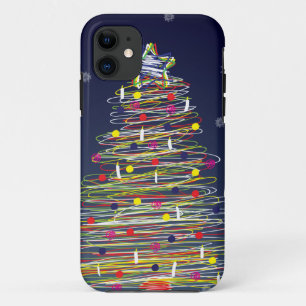 Festive Colourful Christmas Tree (Customise It!) Case-Mate iPhone Case