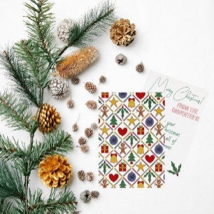 Festive Colourful & Gold Christmas Symbols