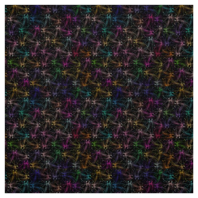Festive colourful unique pattern fabric (Swatch)