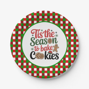 Festive cookie baking Season party Paper Plate