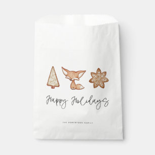 Festive Cookie Trio Christmas Favour Bags