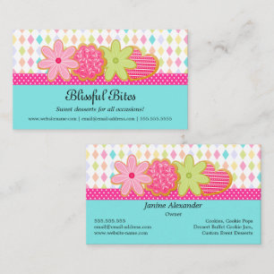 Festive Cookies Dessert Business Card
