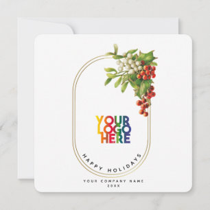 Festive Corporate Business Logo Christmas Card