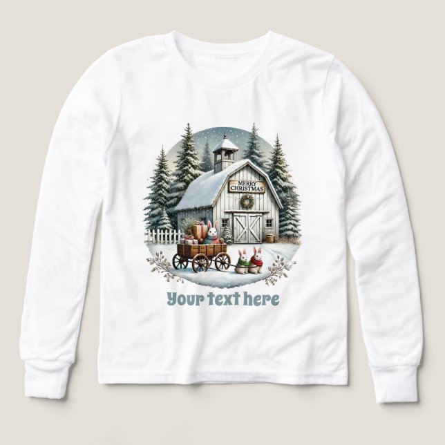 Festive Country Christmas customisable (Design Front)