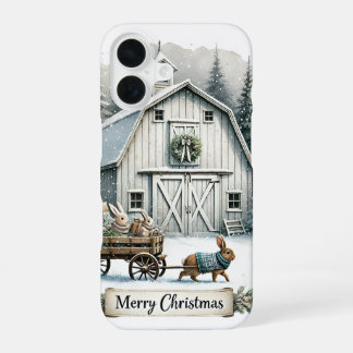 Festive Country Christmas Holiday iPhone 16 Case