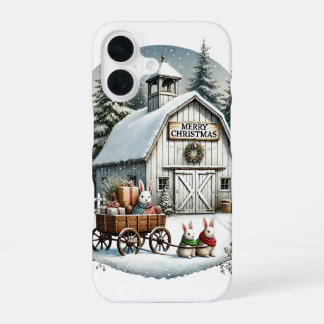 Festive Country Christmas Holiday iPhone 16 Case