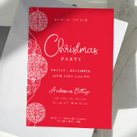 Festive Cute Red Christmas Party