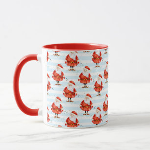 Festive Cute Santa Claus Mug
