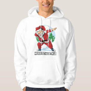 Festive Dabbing Santa New Year and Christmas Cheer Hoodie