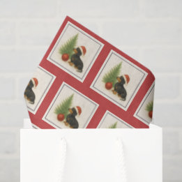 Festive Dachshund Christmas Tissue Paper
