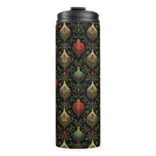 Festive Damask  Thermal Tumbler