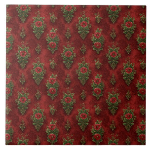 Festive Damask Tile