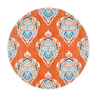Festive damask vintage pattern, elegant design. cutting board