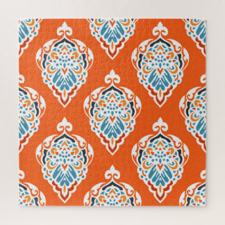 Festive damask vintage pattern, elegant design. jigsaw puzzle
