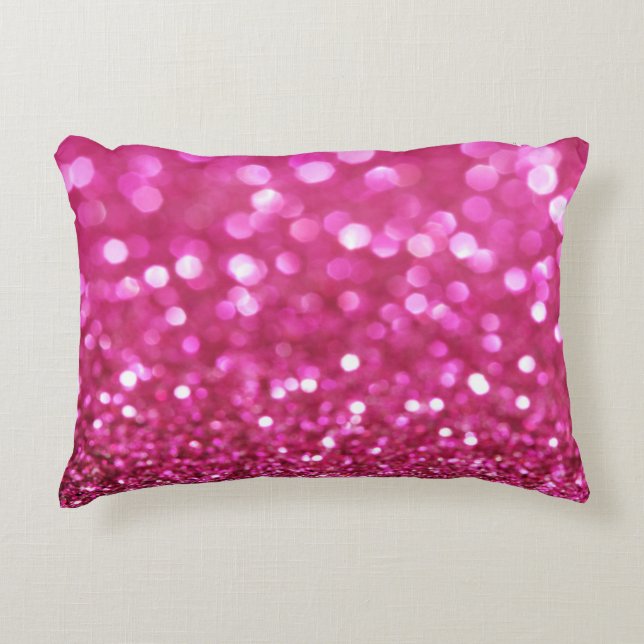 Festive Dark Pink: Elegant Abstract. Decorative Cushion (Front)