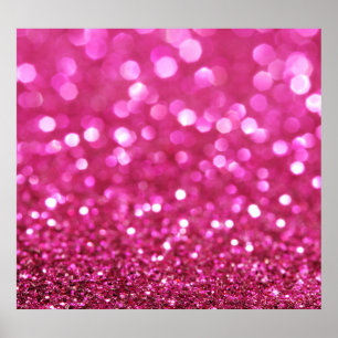 Festive Dark Pink: Elegant Abstract. Poster
