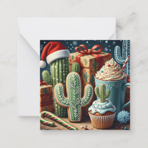 Festive Desert Christmas Scene Card