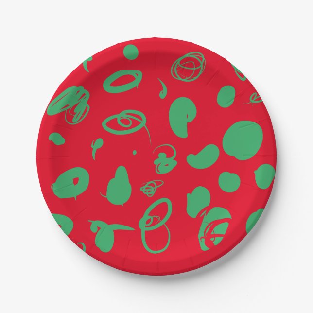 Festive design  paper plates (Front)