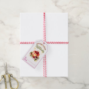 Festive dessert gift tags for Christmas