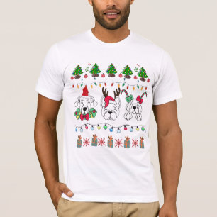 Festive Dog Christmas Pattern-cute holiday dogs T-Shirt
