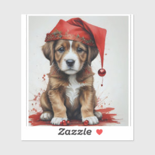 Festive dog in Christmas Costumes - Holiday Vibes