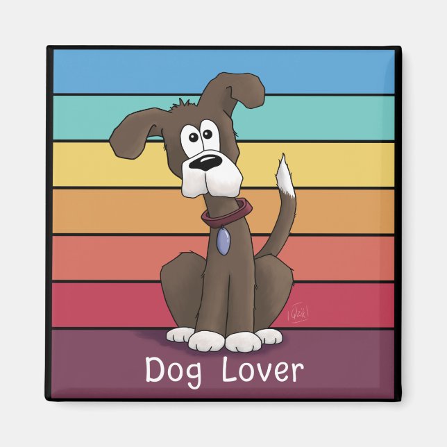 Festive Dog Lover  Magnet (Front)