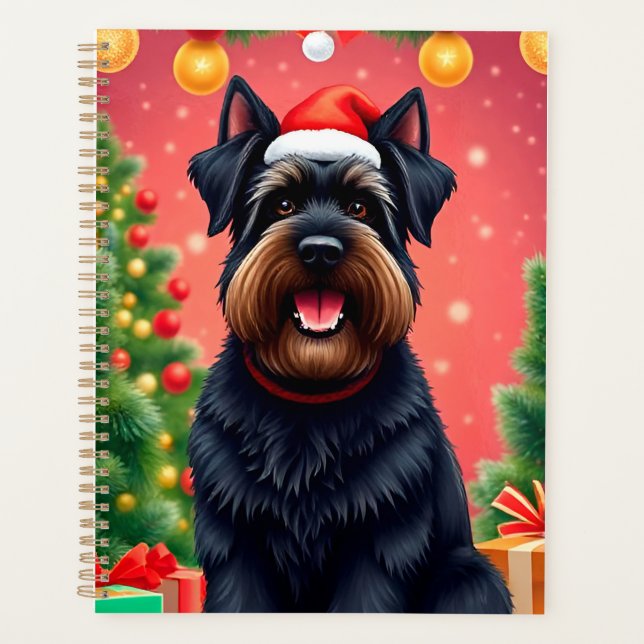 🎁Festive Dog Santa Hat Planner Christmas Gift ✨ (Front)