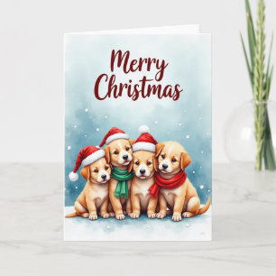 Festive Doggy Art Card