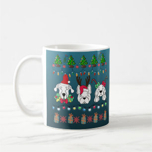 Festive dogs Christmas pattern - cute hoiiday dogs Coffee Mug