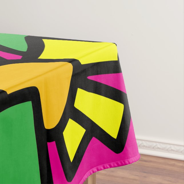 Festive Doodle Art 42 Tablecloth (In Situ)