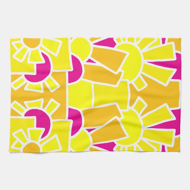 Festive Doodle Art 42 Tea Towel (Horizontal)