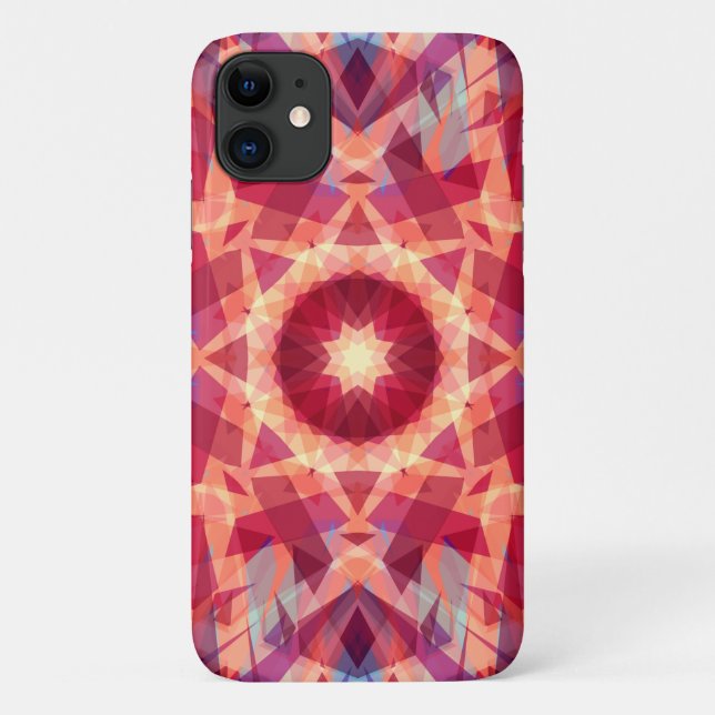 Festive Dopamine Decor Red Jolly Christmas Star  Case-Mate iPhone Case (Back)