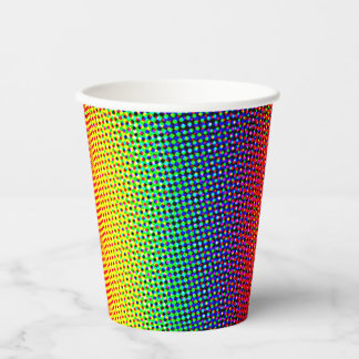 Festive Dots Rainbow Cool Cheerful Fun Colourful Paper Cups