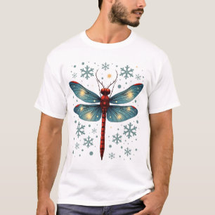 Festive Dragonfly Glow T-Shirt