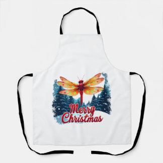 Festive Dragonfly Lights Apron