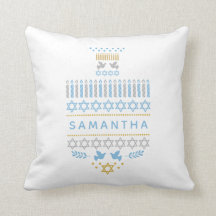 Festive Dreidel Icons Hanukkah Holiday White Gold