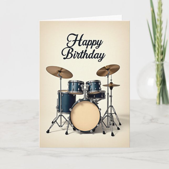 Festive Drum Kit Card (Front)
